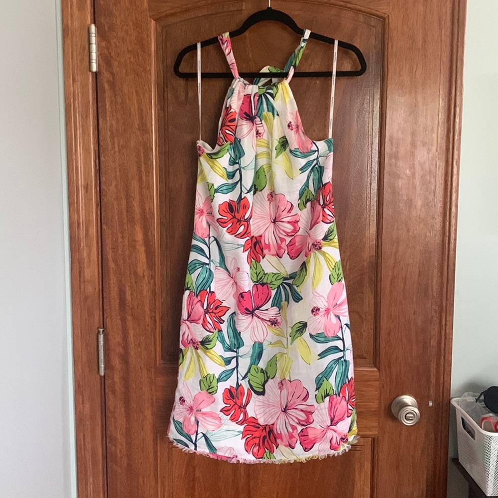 Linen Tommy Bahama halter dress